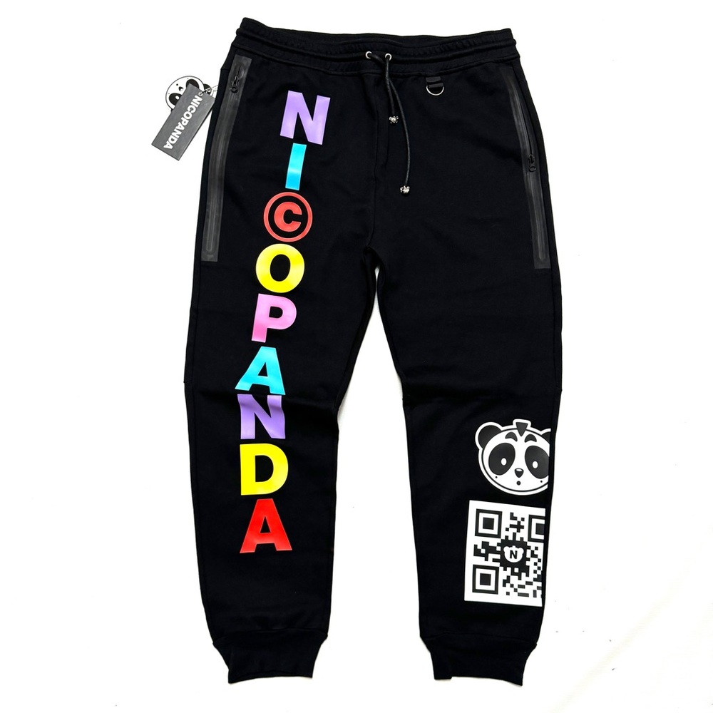 Nicopanda Lady Gaga XL Sweatpants Jogger Pants Panda Nation Unisex Womens Mens